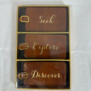 Seek, Explore, Discover Luggage Tags